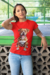 Playera Cuello Redondo Manga Corta para Mujer Diseño Perrito Cafe - comprar en línea