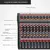 Vedo mixer profissional de 12 canais, console de mixagem de som - Noxweo