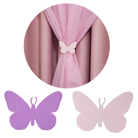 Abraçadeira/Prendedor de Cortina - Borboleta - Kit 2 unidades