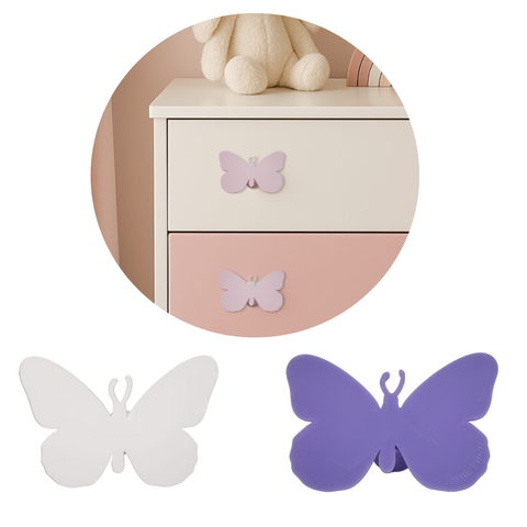 Puxador de Gaveta Decorativo - Borboleta - Kit 2 unidades