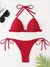 2025 halter sutiã copo biquíni sexy maiô feminino branco banho feminino push - loja online