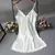 Sexy renda retalhos camisola lingerie noite vestido de casamento sleep wear cami