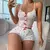 Conjunto de pijamas femininos com estampa de coração, tecido canelado macio co