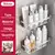 Prateleira do banheiro sem broca fixado na parede shampoo garrafa chuveiro canto - comprar online