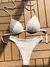 2025 halter sutiã copo biquíni sexy maiô feminino branco banho feminino push - loja online