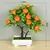 Plantas artificiais em vaso, bonsai verde, árvore pequena, plantas de grama, or