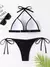 Imagem do 2025 halter sutiã copo biquíni sexy maiô feminino branco banho feminino push