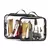 Bolsa de lavagem de viagem portátil feminina transparente à prova dwaterproof