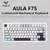 AULA-F75 – Teclado mecânico sem fio com Bluetooth, fio e RGB personalizável para gamers. - loja online