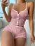 Conjunto de pijamas femininos com estampa de coração, tecido canelado macio co - Skynz