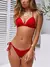 2025 halter sutiã copo biquíni sexy maiô feminino branco banho feminino push - loja online