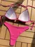 Imagem do 2025 halter sutiã copo biquíni sexy maiô feminino branco banho feminino push