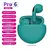 Air pro 6 tws fones de ouvido sem fio com microfone fone bluetooth esporte corri na internet