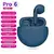 Air pro 6 tws fones de ouvido sem fio com microfone fone bluetooth esporte corri - comprar online