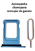 Bandeja Gaveta Chip Slot Sim Card Compatível iPhone 13 - Solut