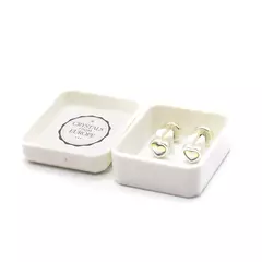 Aros Abridores Corazon 3,5 mm Plata 925 y Cristal en internet