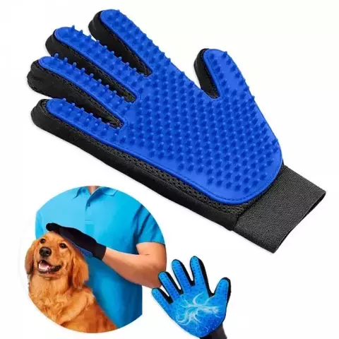 Luva Tira Pelos de Cachorros e Gatos Massageadora