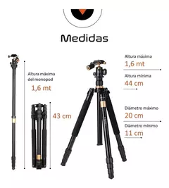 Tripode Camara Celular Video Profesional Tr3pod 1.6 Monopod en internet