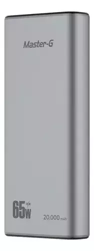Cargador Portátil Master G 20000 Mah Pd 65w Quick Charge Color Gris en internet