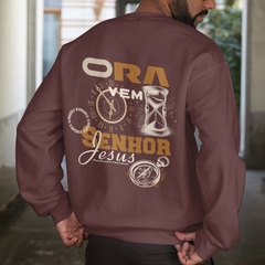 Moletom Gola Careca Marron - comprar online