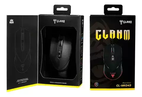 Clanm Mouse Gamer King 7 Botões 10000 Dpi Rgb 12 Modos