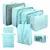 KIT 8 Bolsas Organizadoras á Prova D'água Para Viagem
