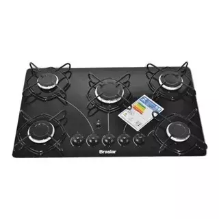 Fogão Cooktop 5 Bocas a Gás Ultra Chama 127V/220V Bivolt Acendimento Automáti