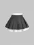 Minifalda gris con doble capa