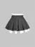 Minifalda gris con doble capa - comprar online
