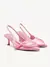 Tacones altos de mujer con decoración de lazo