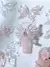 50 piezas Decoraciones de resina de mariposa 3D