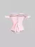 corset rosa con perlas y moño - comprar online