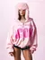 campera con cremallera completa rosa "im a fkn icon"