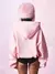 campera con cremallera completa rosa "im a fkn icon" - comprar online