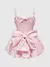 mini vestido rosa con lazo - comprar online