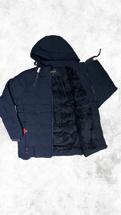 Campera con peluche interior Azul - comprar online