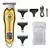 Kemei KM-2628 KM-678 KM-2024 Máquina de cortar cabelo elétrica profissional Máquina de cortar cabelo recarregável Kit de aparador de cabelo masculino - comprar online