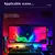 Imagem do RGB LED Strip Lights para Game Desktop, Led que Segue o Ritmo da Musica. Tamanho: 16 Leds, 32 Leds e 40 Leds