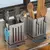 1pc cozinha pauzinhos titular multifuncional pendurado utensílio rack de secage - comprar online