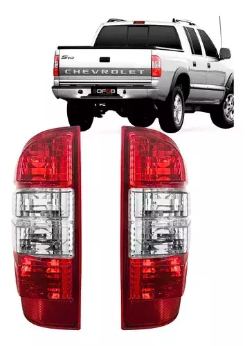 Par Lanterna Traseira Bicolor S10 2001 a 2011