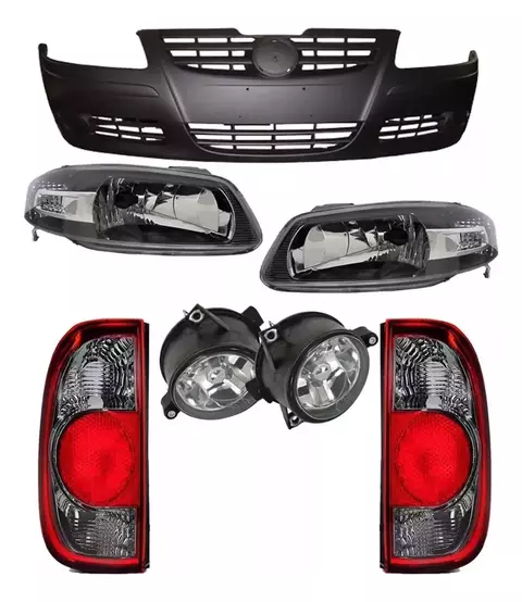 Kit Frente +Traseira Completo Saveiro G4 2006 2007 2008 2009 2010 2011 2012 2013 2014