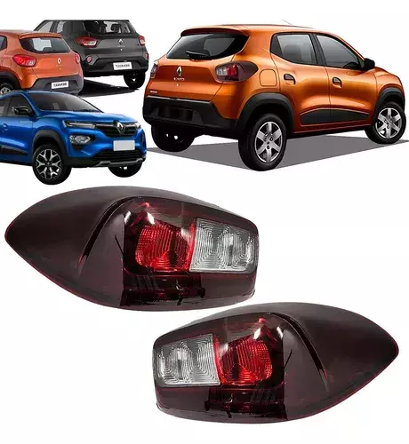 Par de Lanternas Traseiras Renault Kwid 2017 a 2025