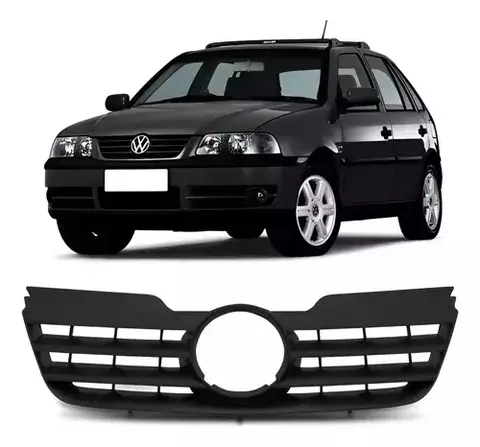 Grade Dianteira Gol G3 Fase 2 2003 a 2005 Preta Com Espaço Emblema