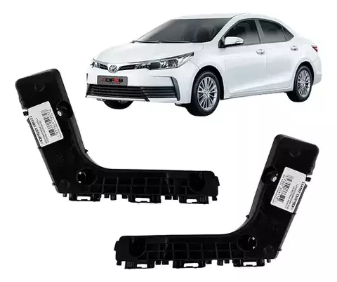 Par de Guia Suporte do Parachoque Dianteiro Corolla 2014 a 2019