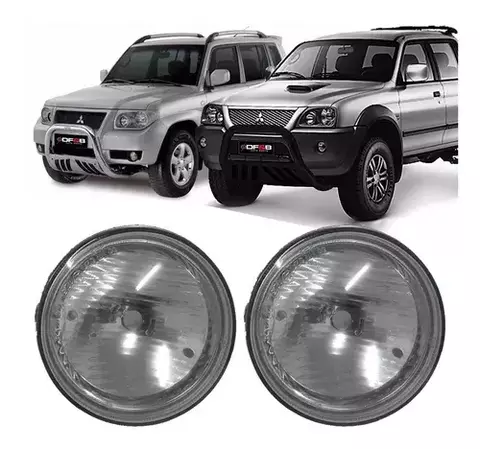 Farol Bloco Pequeno L200 Pajero 03 A 07 H1 Acrílico