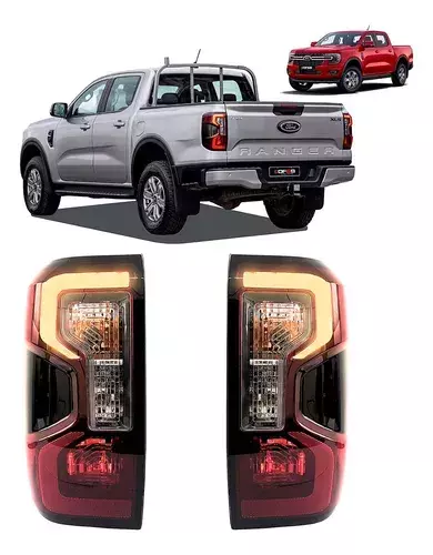 Par Lanterna Traseira LED Ford Ranger Limited 2023 a 2025