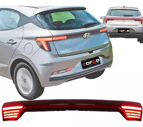 Lanterna Traseira Tampa Porta-Malas LED HB20 Hatch 2023 a 2025
