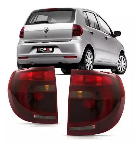 Par Lanterna Traseira Fox CrossFox 2010 a 2014 Fumê Acrílico