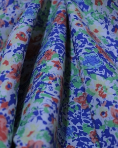 Gabardina estampada bifaz flores - comprar online