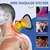 Massageador elétrico de pescoço, estimulador de massagem muscular ems, instrum